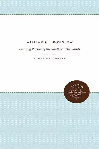 William G. Brownlow cover