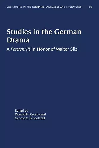 Studies in the German Drama cover