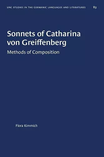 Sonnets of Catharina von Greiffenberg cover