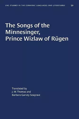 The Songs of the Minnesinger, Prince Wizlaw of Rügen cover