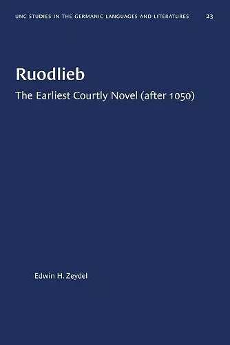 Ruodlieb cover