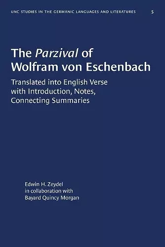 The Parzival of Wolfram von Eschenbach cover