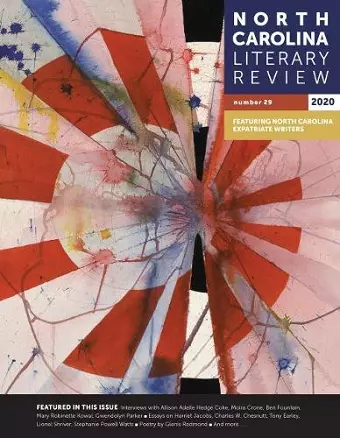 North Carolina Literary Review, Number 29, 2020 cover