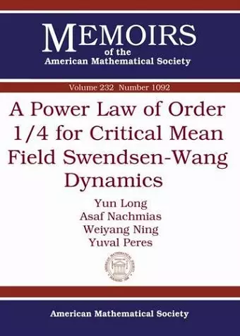 A Power Law of Order 1/4 for Critical Mean Field Swendsen-Wang Dynamics cover