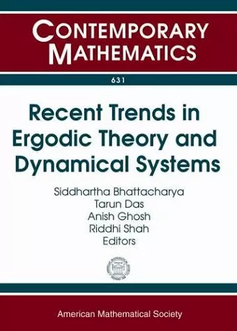 Recent Trends in Ergodic Theory and Dynamical Systems cover