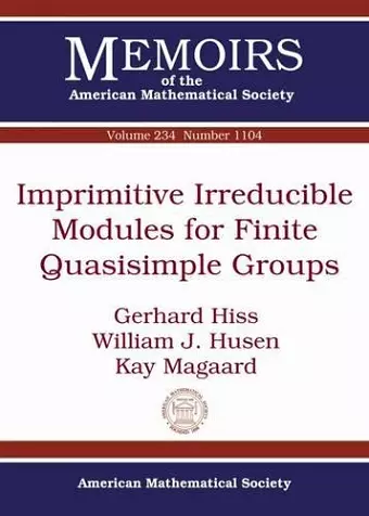 Imprimitive Irreducible Modules for Finite Quasisimple Groups cover