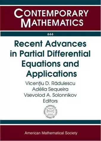 Recent Advances in Partial Differential Equations and Applications cover