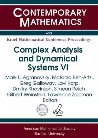 Complex Analysis and Dynamical Systems VI cover