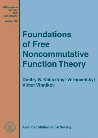 Foundations of Free Noncommutative Function Theory cover