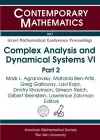 Complex Analysis and Dynamical Systems VI cover