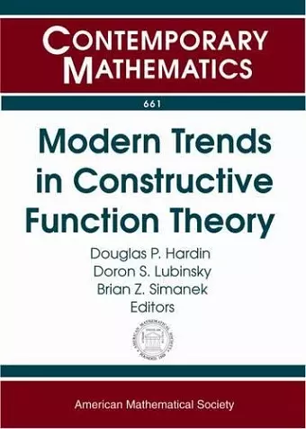 Modern Trends in Constructive Function Theory cover