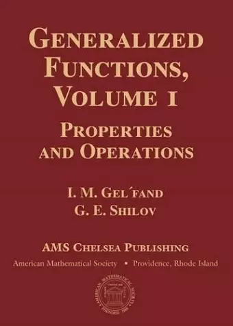 Generalized Functions, Volume 1 cover