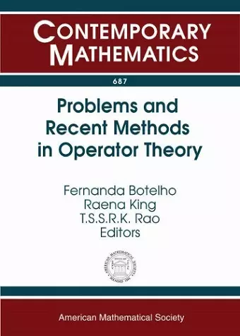 Problems and Recent Methods in Operator Theory cover