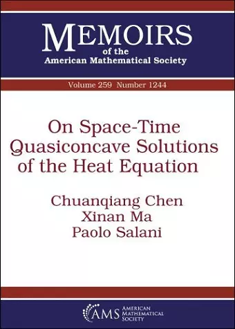 On Space-Time Quasiconcave Solutions of the Heat Equation cover