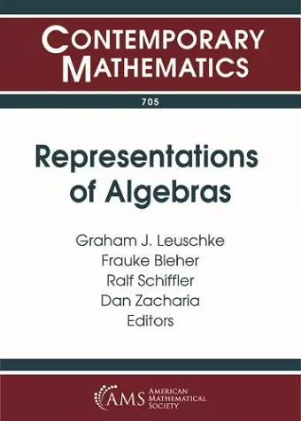 Representations of Algebras cover