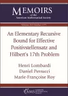 An Elementary Recursive Bound for Effective Positivstellensatz and Hilbert's 17th Problem cover