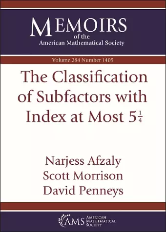 The Classification of Subfactors with Index at Most $5 \frac {1}{4}$ cover