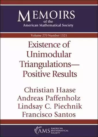 Existence of Unimodular Triangulations-Positive Results cover