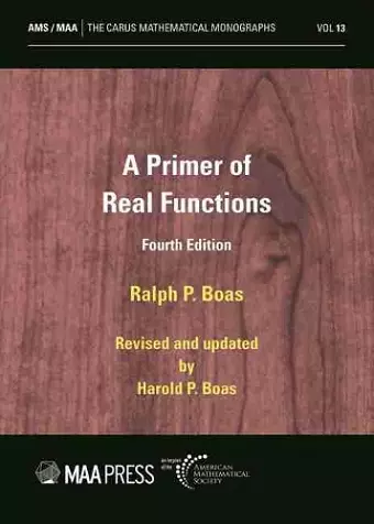 A Primer of Real Functions cover