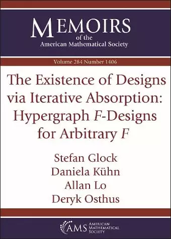 The Existence of Designs via Iterative Absorption: Hypergraph $F$-Designs for Arbitrary $F$ cover