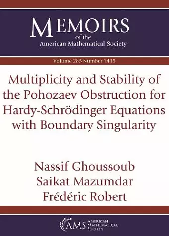 Multiplicity and Stability of the Pohozaev Obstruction for Hardy-Schrodinger Equations with Boundary Singularity cover