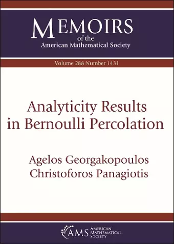 Analyticity Results in Bernoulli Percolation cover