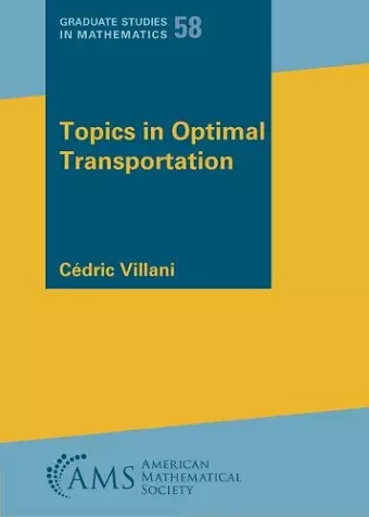 Topics in Optimal Transportation cover