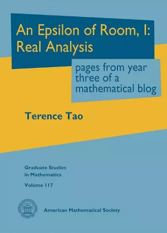 An Epsilon of Room, I: Real Analysis cover