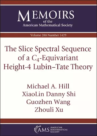 The Slice Spectral Sequence of a $C_4$-Equivariant Height-4 Lubin-Tate Theory cover