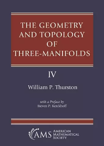 The Geometry and Topology of Three-Manifolds cover