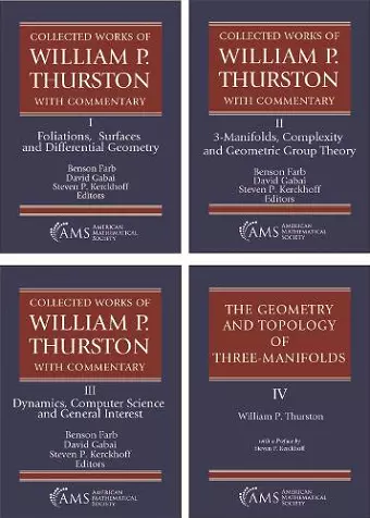 Collected Works of William P. Thurston with Commentary (The Set) cover