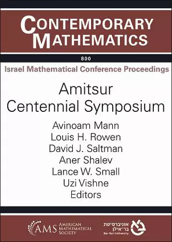 Amitsur Centennial Symposium cover