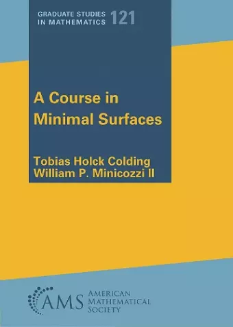 A Course in Minimal Surfaces cover