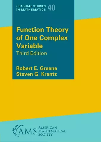 Function Theory of One Complex Variable cover