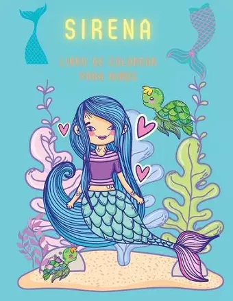 Sirena Libro de colorear para niños cover