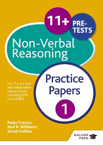 11+ Non-Verbal Reasoning Practice Papers 1 cover