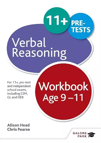 Verbal Reasoning Workbook Age 9-11 cover