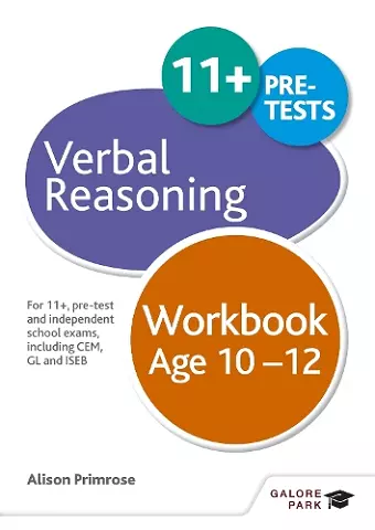 Verbal Reasoning Workbook Age 10-12 cover