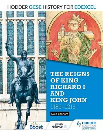 Hodder GCSE History for Edexcel: The reigns of King Richard I and King John, 1189-1216 cover