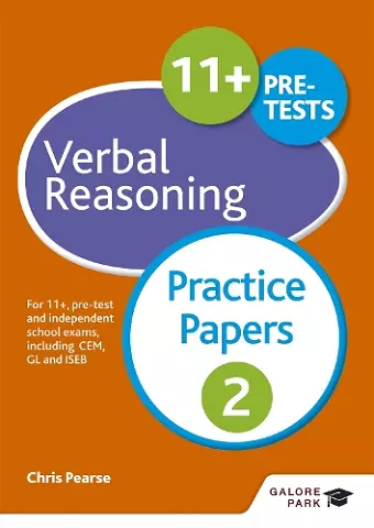 11+ Verbal Reasoning Practice Papers 2 cover