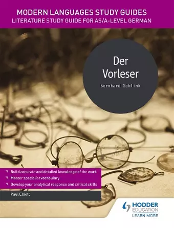 Modern Languages Study Guides: Der Vorleser cover