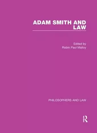 Adam Smith and Law cover