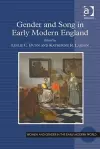 Gender and Song in Early Modern England cover