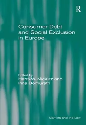 Consumer Debt and Social Exclusion in Europe cover