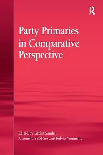 Party Primaries in Comparative Perspective cover