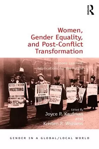 Women, Gender Equality, and Post-Conflict Transformation cover