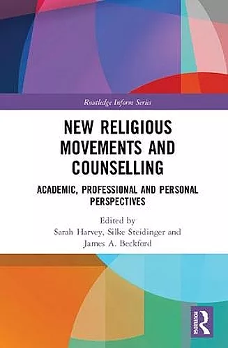 New Religious Movements and Counselling cover