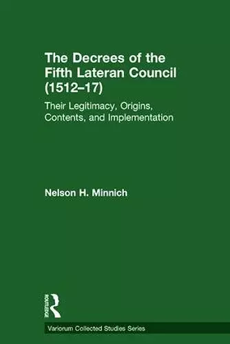 The Decrees of the Fifth Lateran Council (1512–17) cover