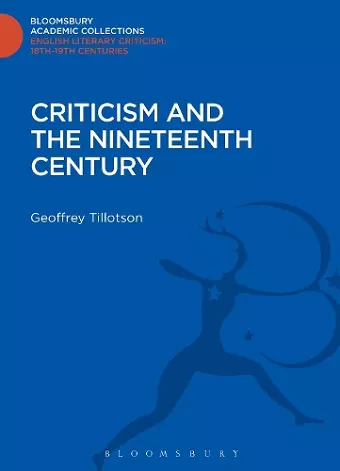 Criticism and the Nineteenth Century cover