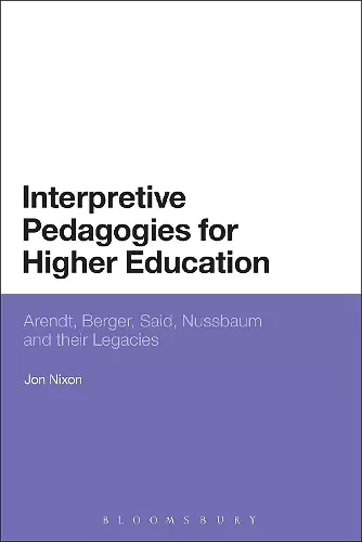 Interpretive Pedagogies for Higher Education cover